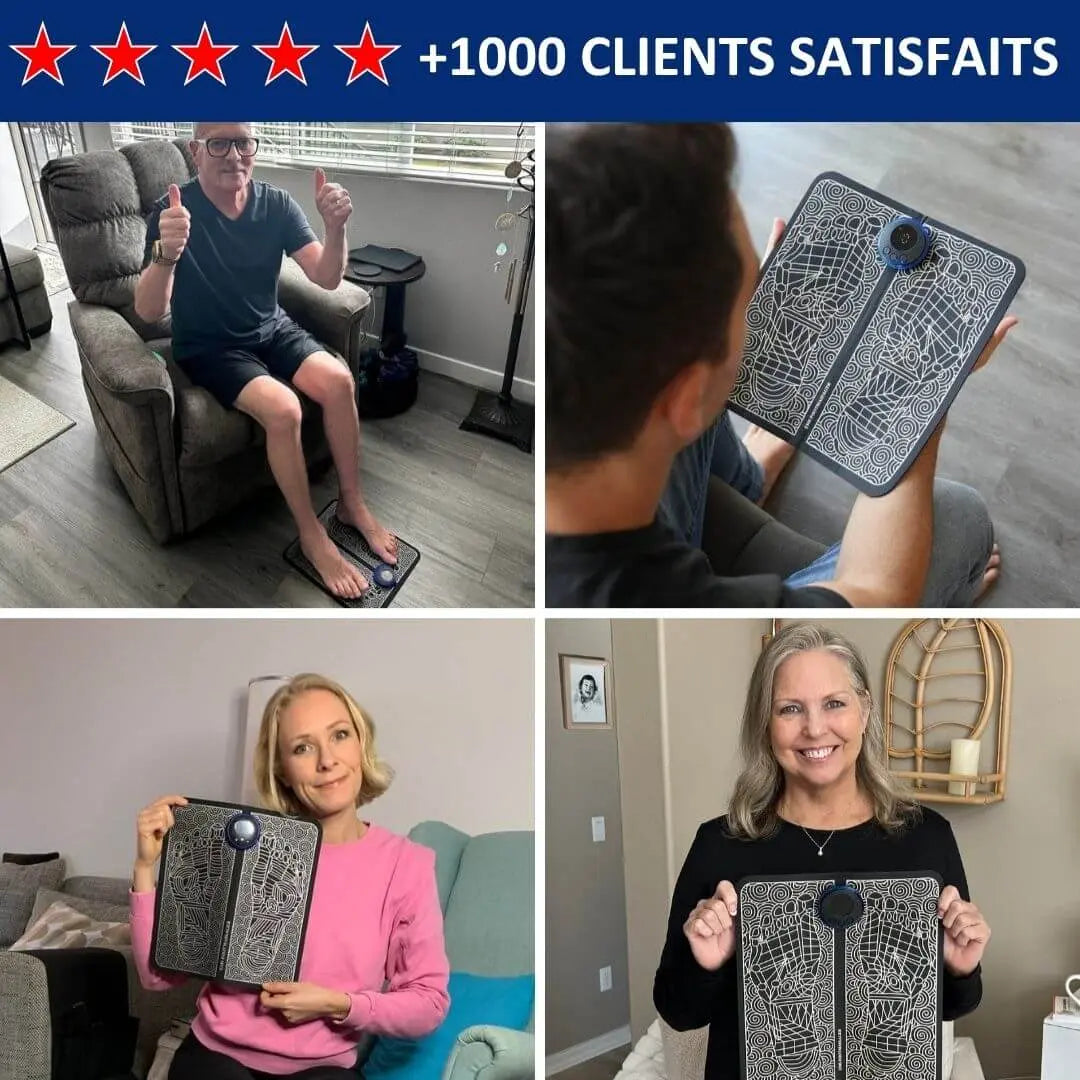 Tapis de Massage pour Pieds EMS - Pieds légers et sans douleur en 10 min (TEST) Belle Vie Market Soulagement du mal dos en 5 minutes