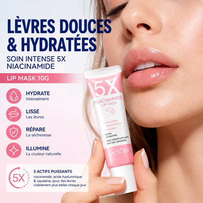 LÈVRES ROSES Bellevie™ - Masque Réparateur 5X Niacinamide Belle Vie Market Soulagement du mal dos en 5 minutes