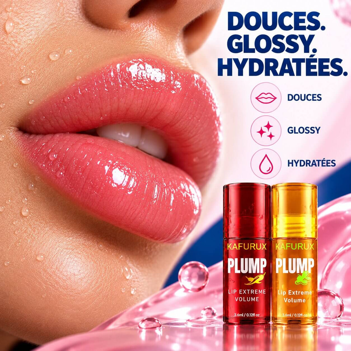 Lèvres Pulpeuses BelleVie™ - Gloss Repulpant Effet Volume 2pcs Belle Vie Market Soulagement du mal dos en 5 minutes