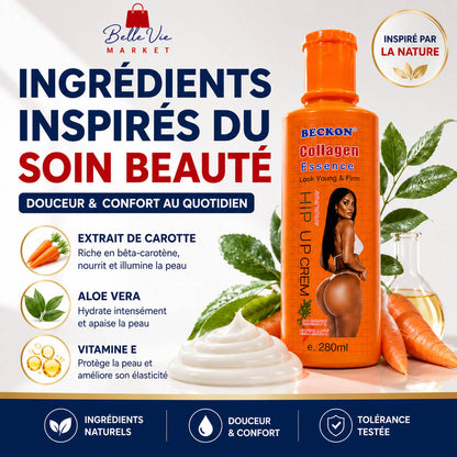 Crème Collagen Essence Bellevie™ – Grosses Fesses et Courbes