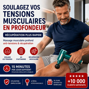 Pistolet de Massage Bellevie™ – Appareil de Massage Musculaire Profond Anti-Douleur Belle Vie Market