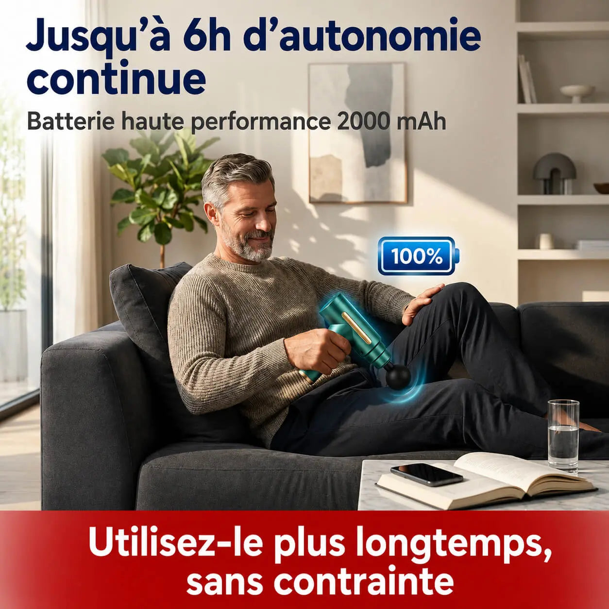Pistolet de Massage Bellevie™ – Appareil de Massage Musculaire Profond Anti-Douleur Belle Vie Market