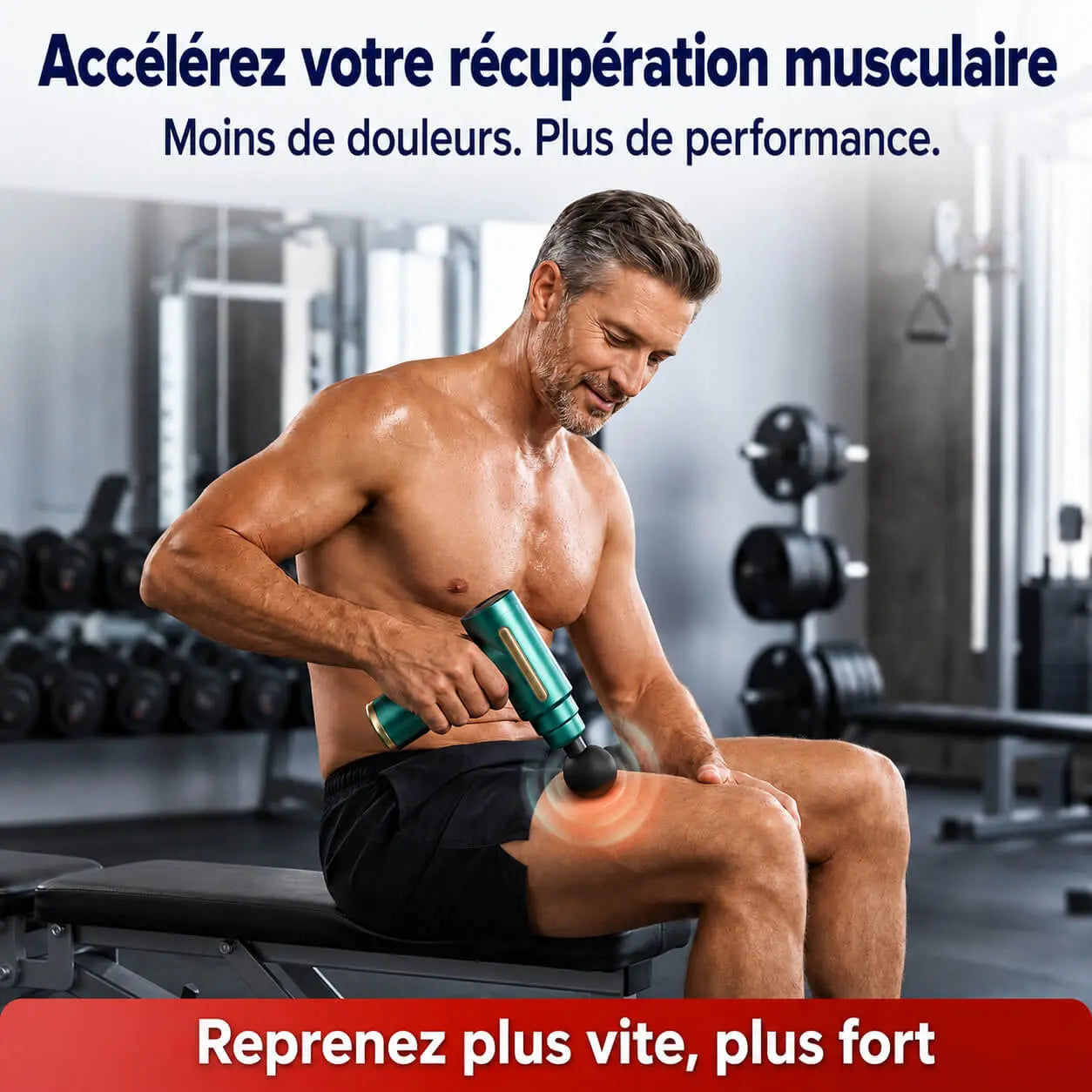 Pistolet de Massage Bellevie™ – Appareil de Massage Musculaire Profond Anti-Douleur Belle Vie Market