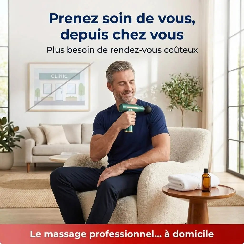 Pistolet de Massage Bellevie™ – Appareil de Massage Musculaire Profond Anti-Douleur Belle Vie Market