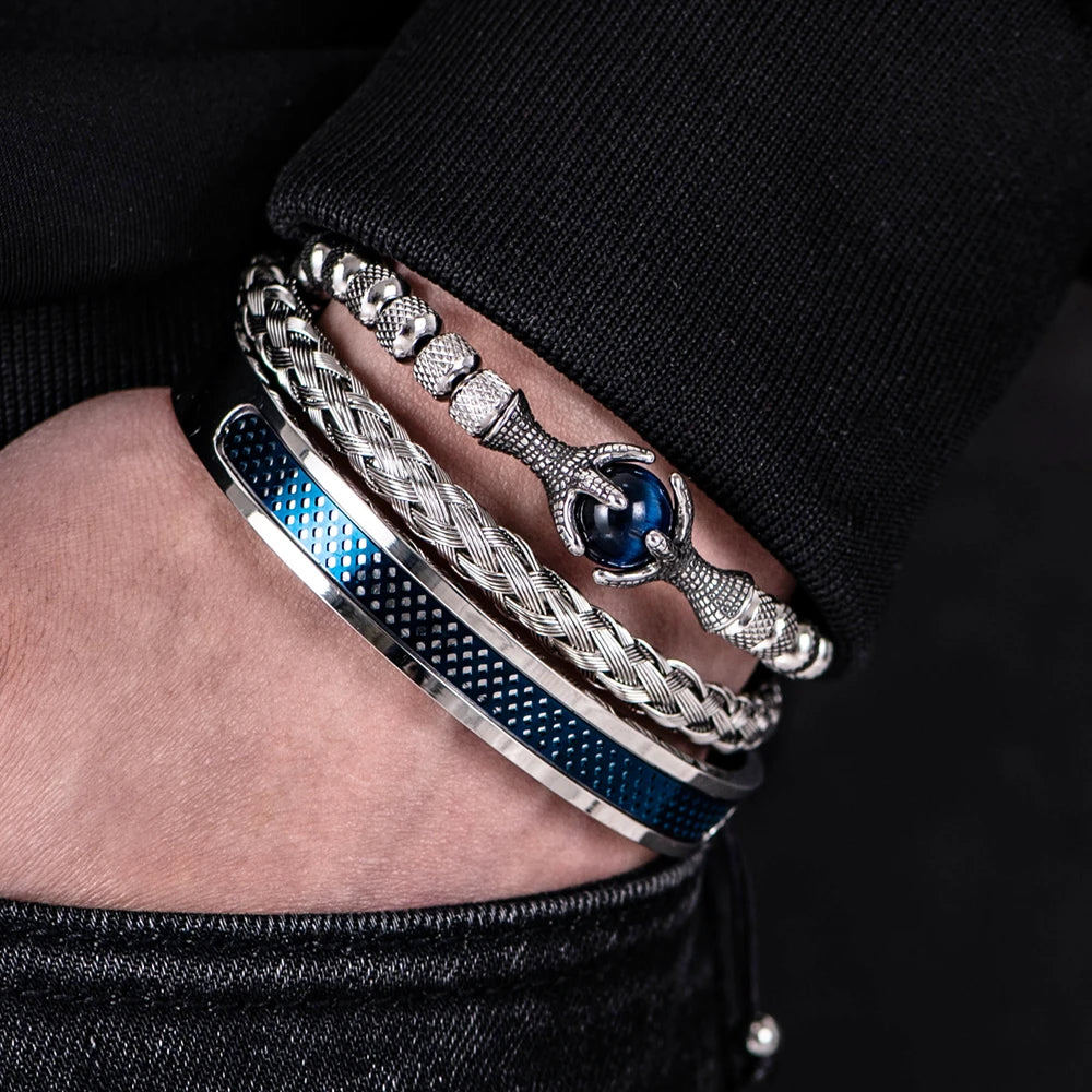 Bracelet de Luxe Pierre Œil de Tigre