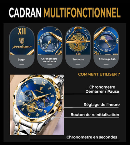 Montre Élégante en Acier