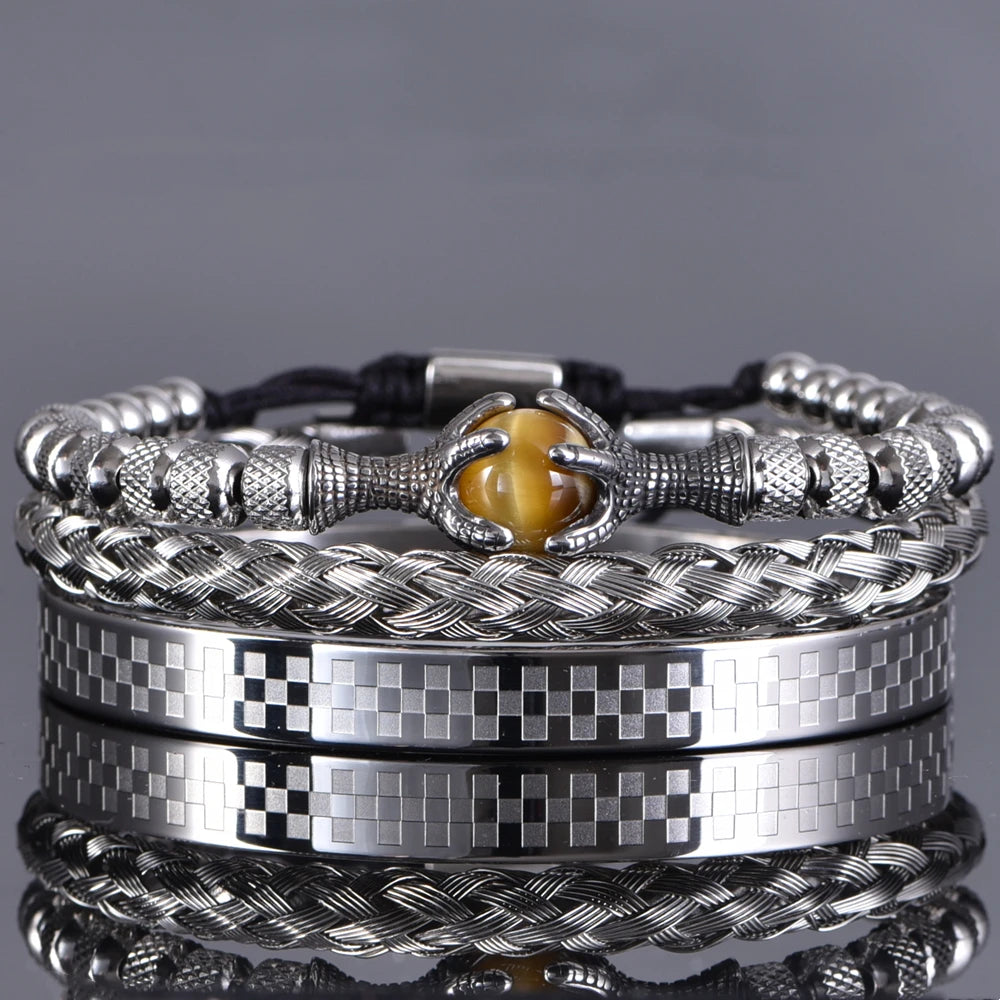 Bracelet de Luxe Pierre Œil de Tigre