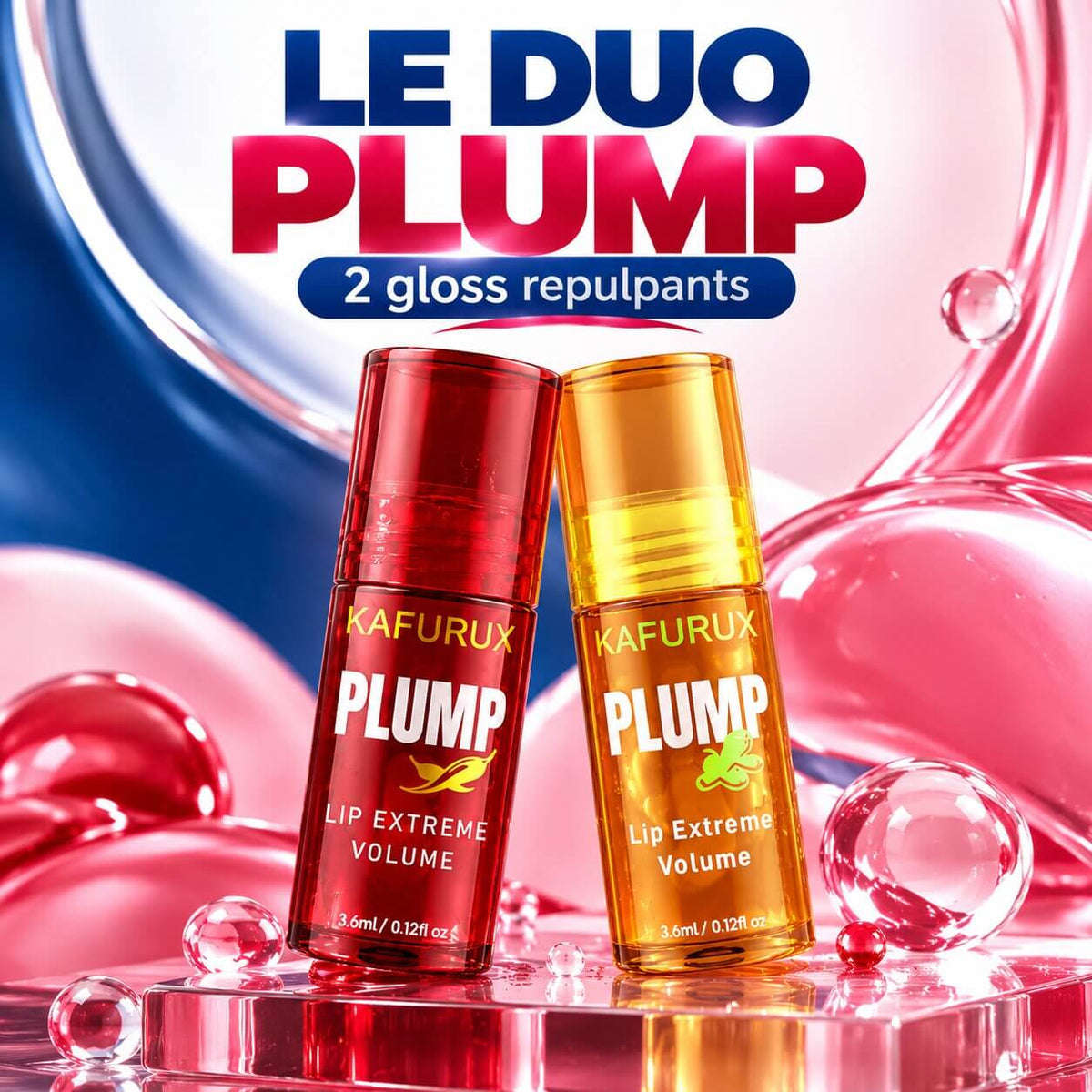 Lèvres Pulpeuses BelleVie™ - Gloss Repulpant Effet Volume 2pcs Belle Vie Market Soulagement du mal dos en 5 minutes