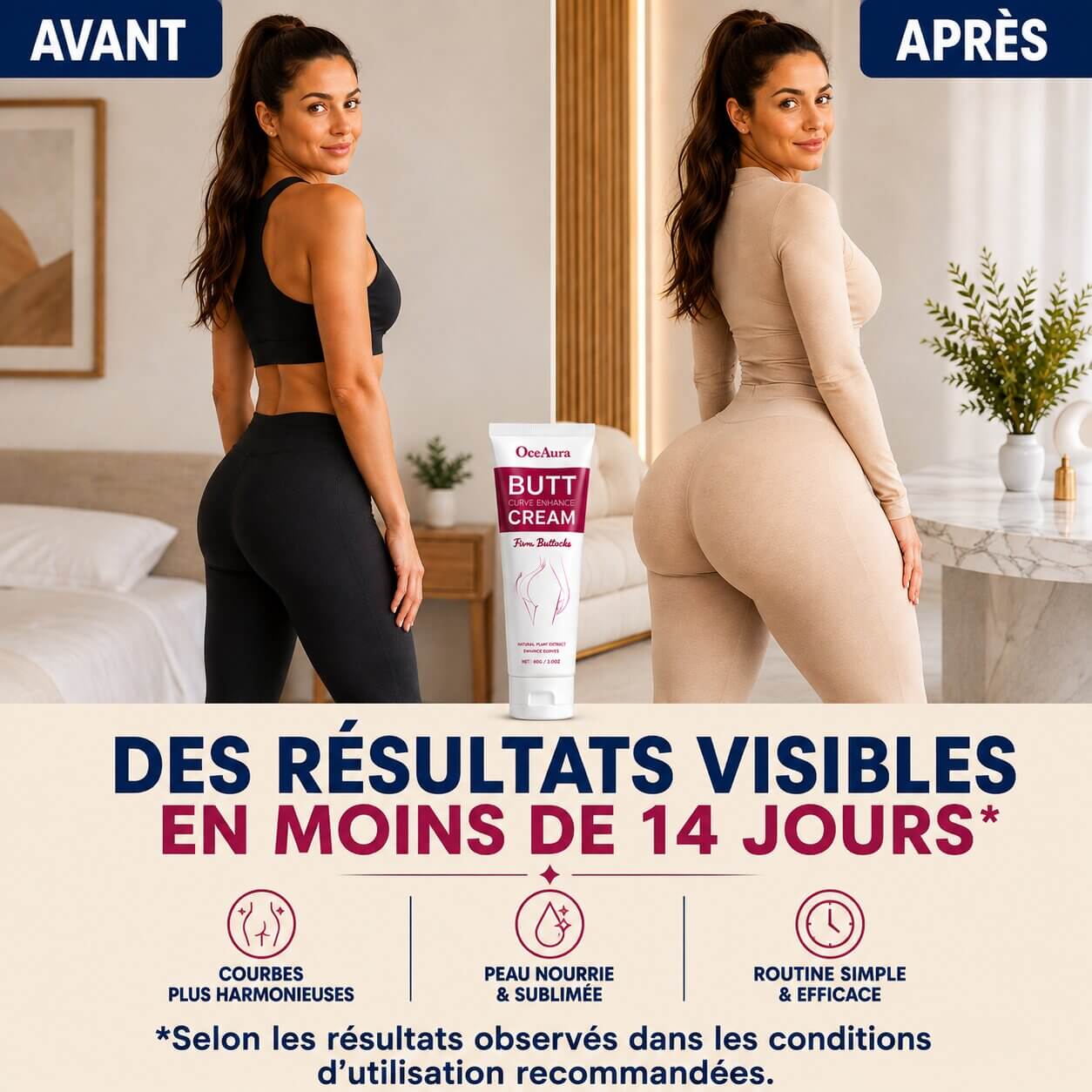 Crème Intensif Courbes & Fessier OceAura Bellevie™