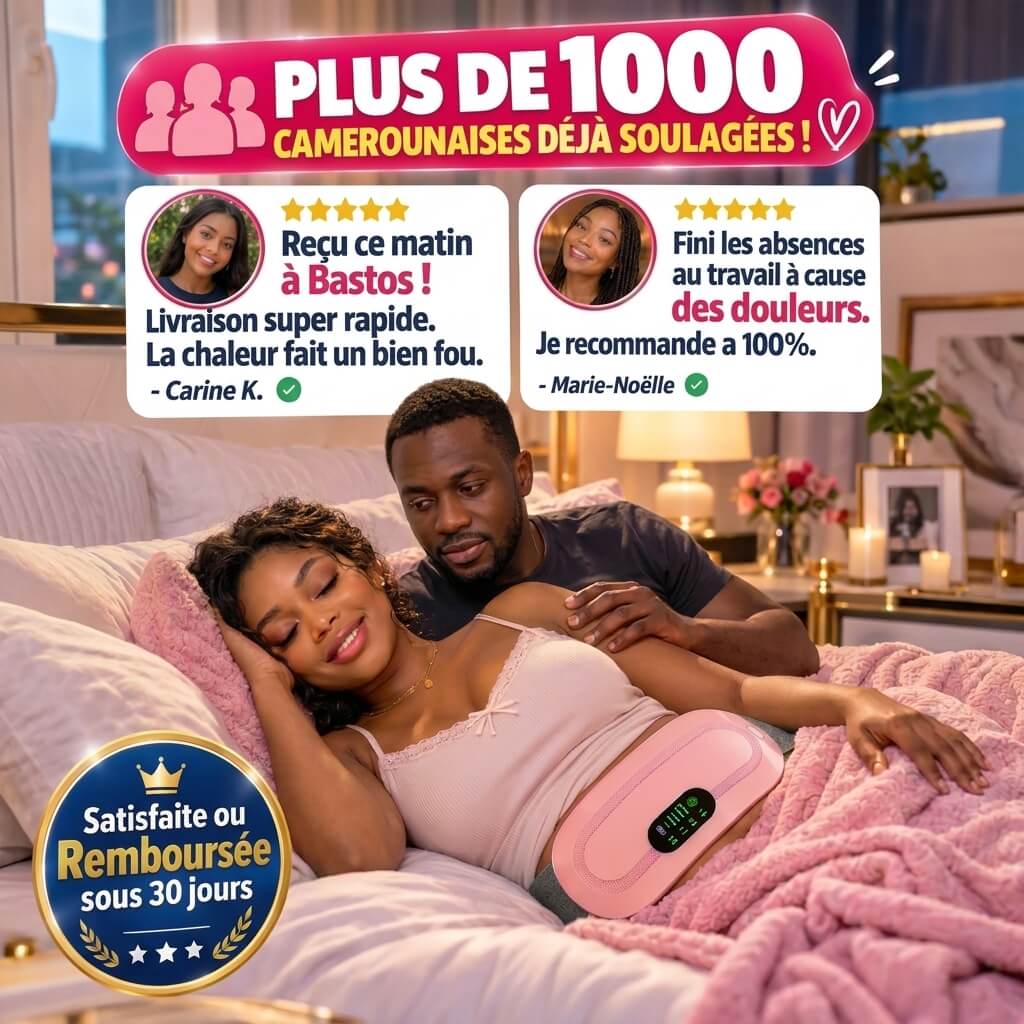 Ceinture chauffante et massante pour les règles