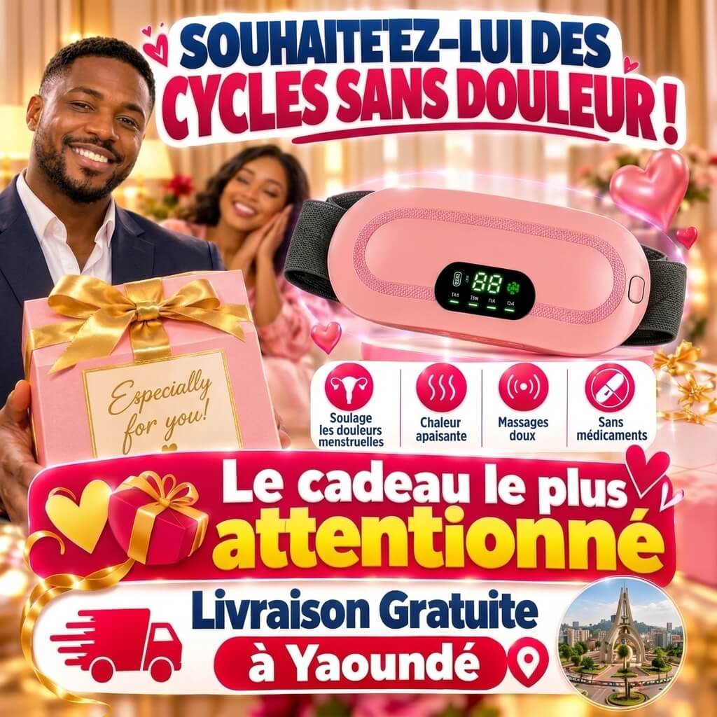 Ceinture chauffante et massante pour les règles
