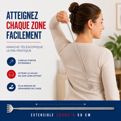 Gratte-dos télescopique Bellevie™ Belle Vie Market Soulagement du mal dos en 5 minutes