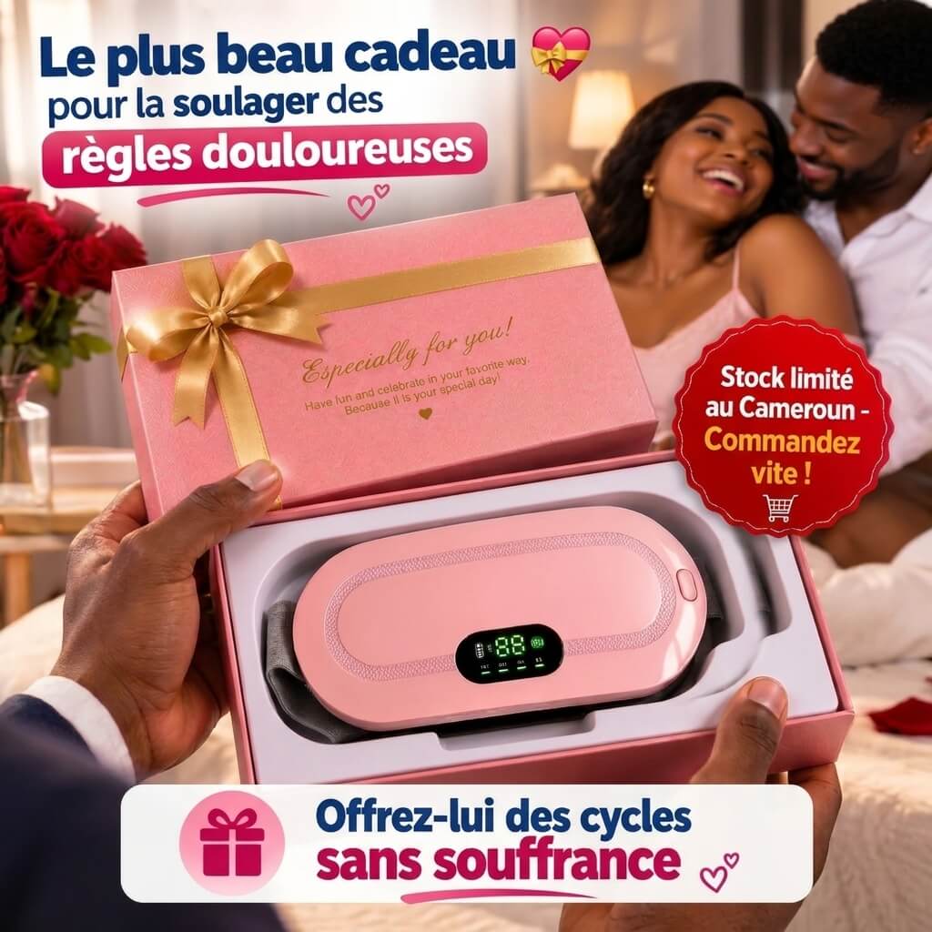 Ceinture chauffante et massante pour les règles