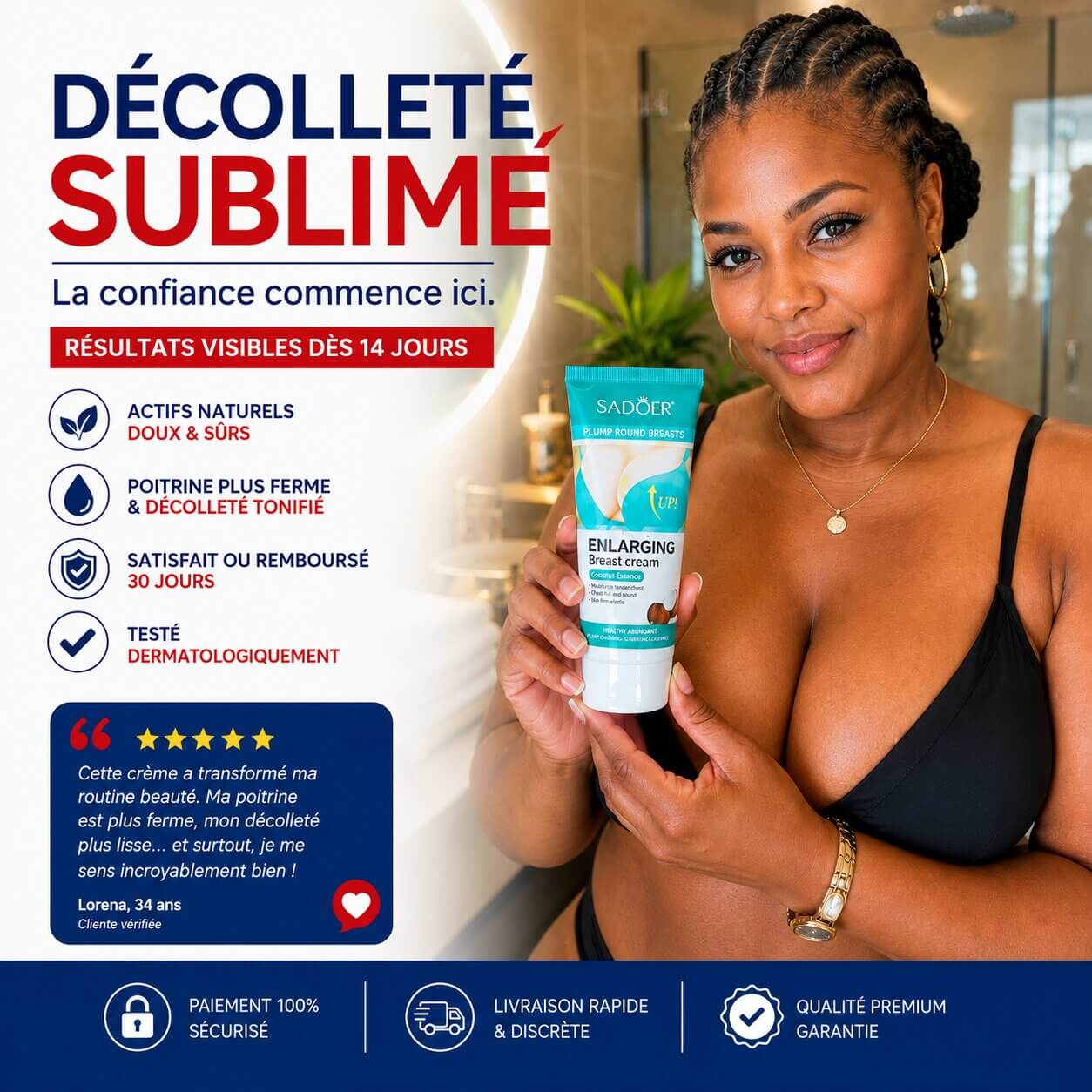 Crème Seins Sublimes Bellevie™ – Raffermissement, Seins Galbés & Décolleté Sublimé Belle Vie Market Soulagement du mal dos en 5 minutes