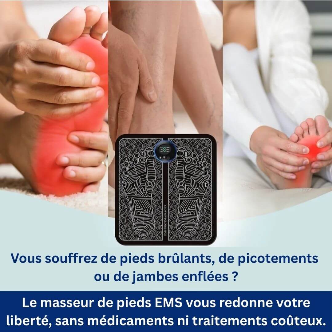 Tapis de Massage pour Pieds EMS - Pieds légers et sans douleur en 10 min Belle Vie Market
