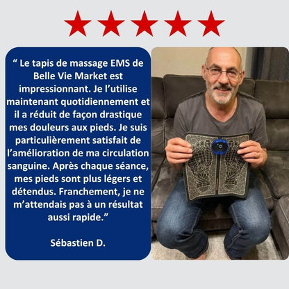 Tapis de Massage pour Pieds EMS - Pieds légers et sans douleur en 10 min Belle Vie Market