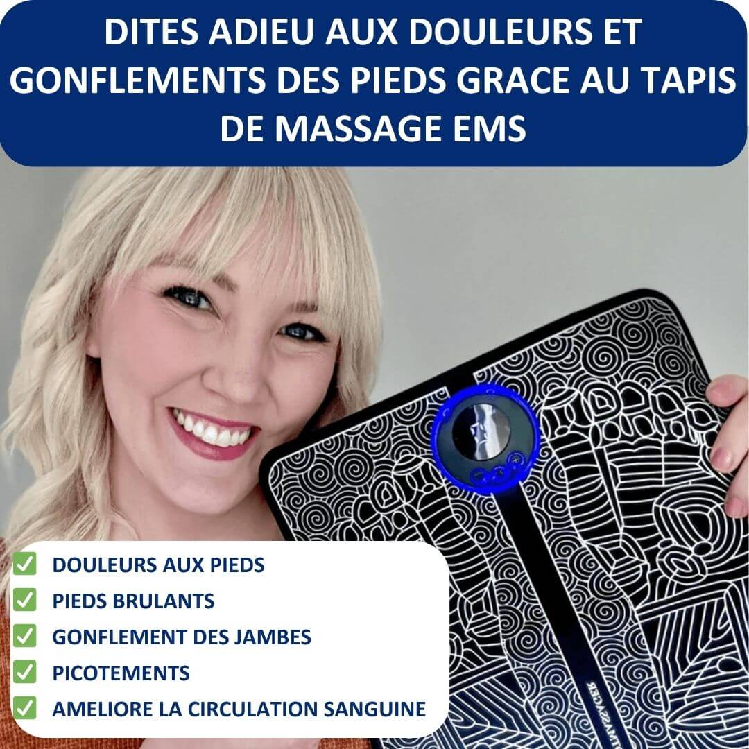 Tapis de Massage pour Pieds EMS - Pieds légers et sans douleur en 10 min Belle Vie Market