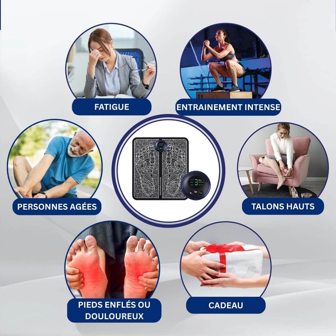 Tapis de Massage pour Pieds EMS - Pieds légers et sans douleur en 10 min Belle Vie Market
