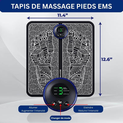 Tapis de Massage pour Pieds EMS - Pieds légers et sans douleur en 10 min Belle Vie Market